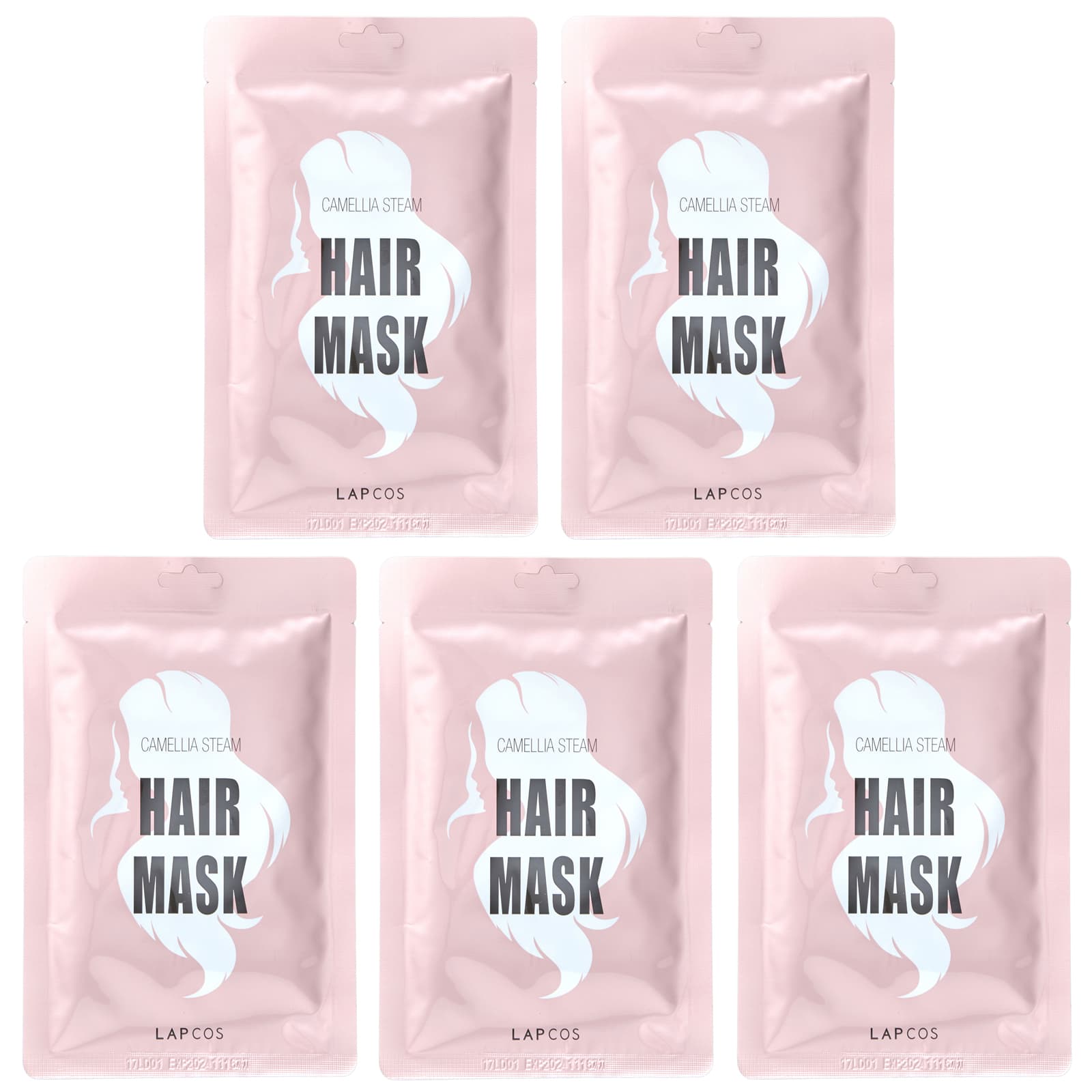 Lapcos-Camellia Steam Hair Mask-5 Masks-1.18 fl oz (35 ml) Each