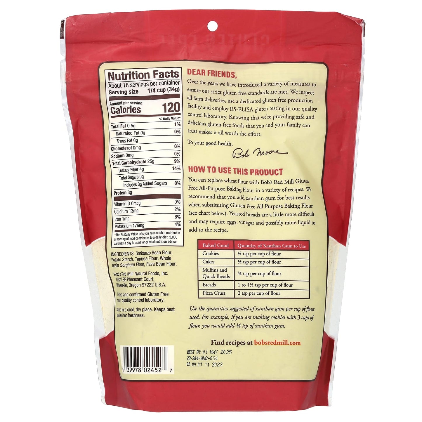 Bob's Red Mill, All-Purpose Baking Flour, Gluten Free, 22 oz (624 g)