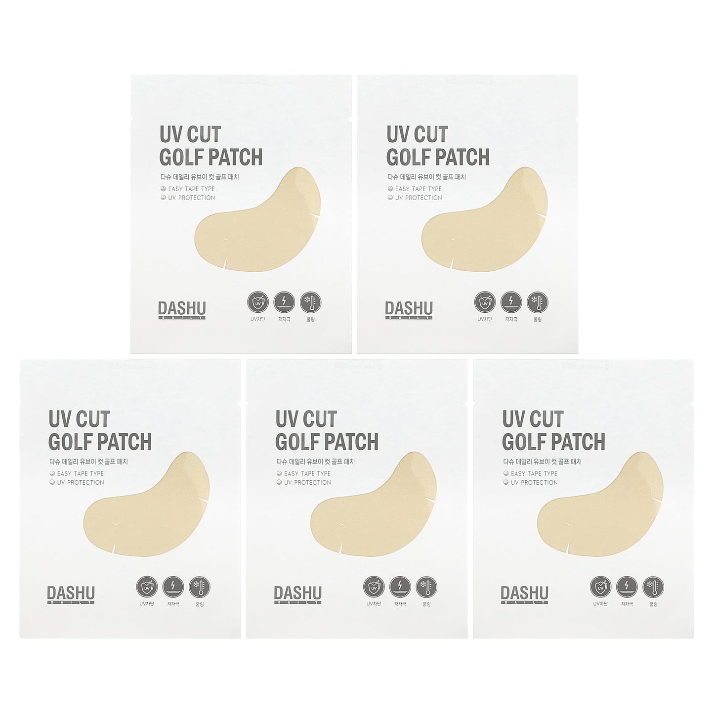 Dashu-UV Cut Golf Patch-5 Pairs