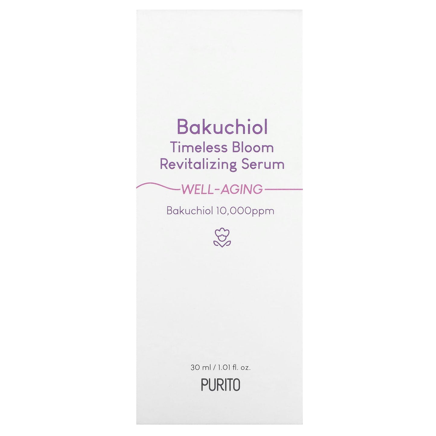 Purito, Bakuchiol Timeless Bloom Revitalizing Serum, 1.01 fl oz (30 ml)