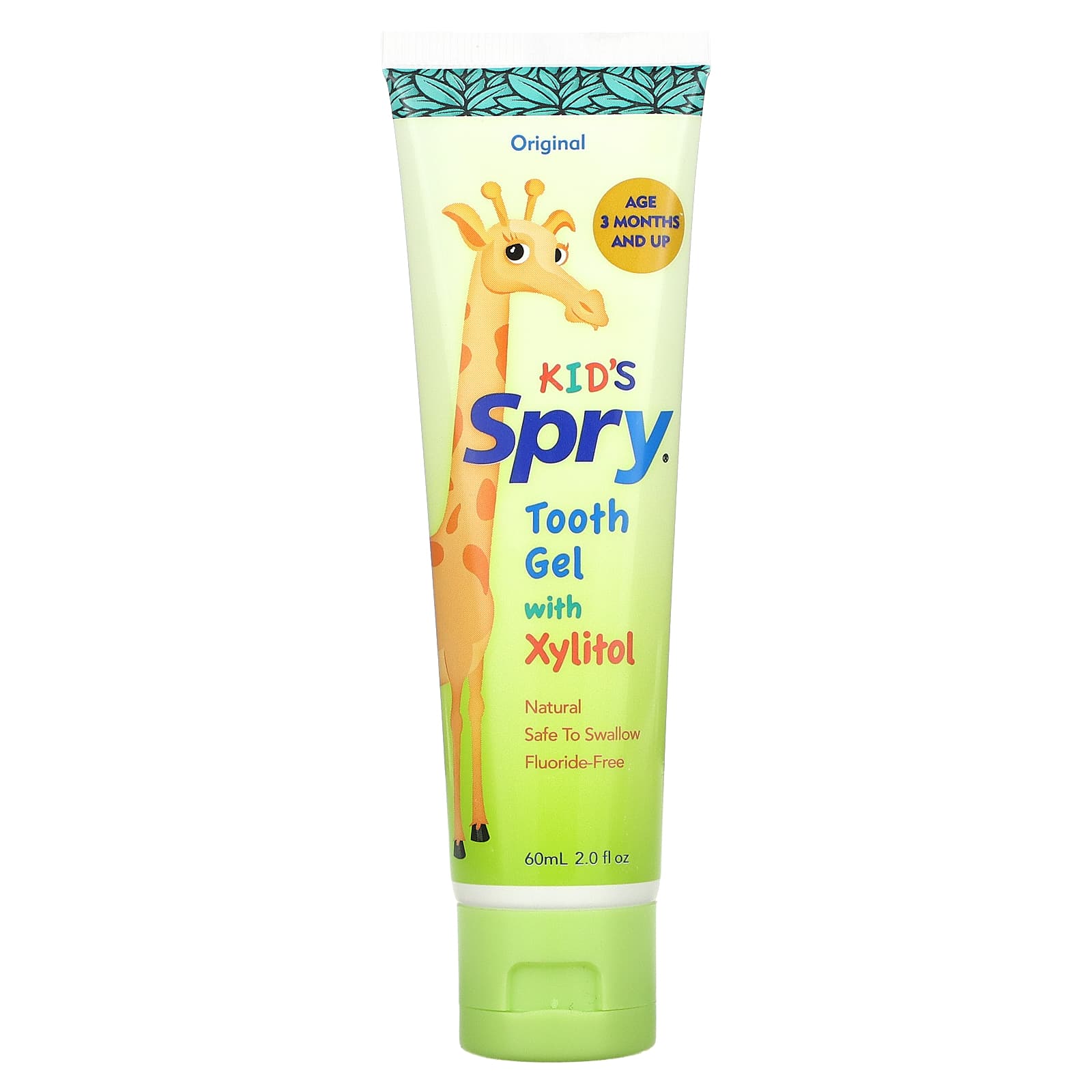 Xlear-Kid's Spry-Tooth Gel with Xylitol-Original-2 fl oz (60 ml)