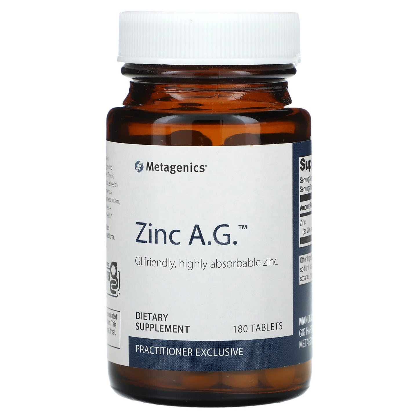 Metagenics-Zinc A.G.-180 Tablets