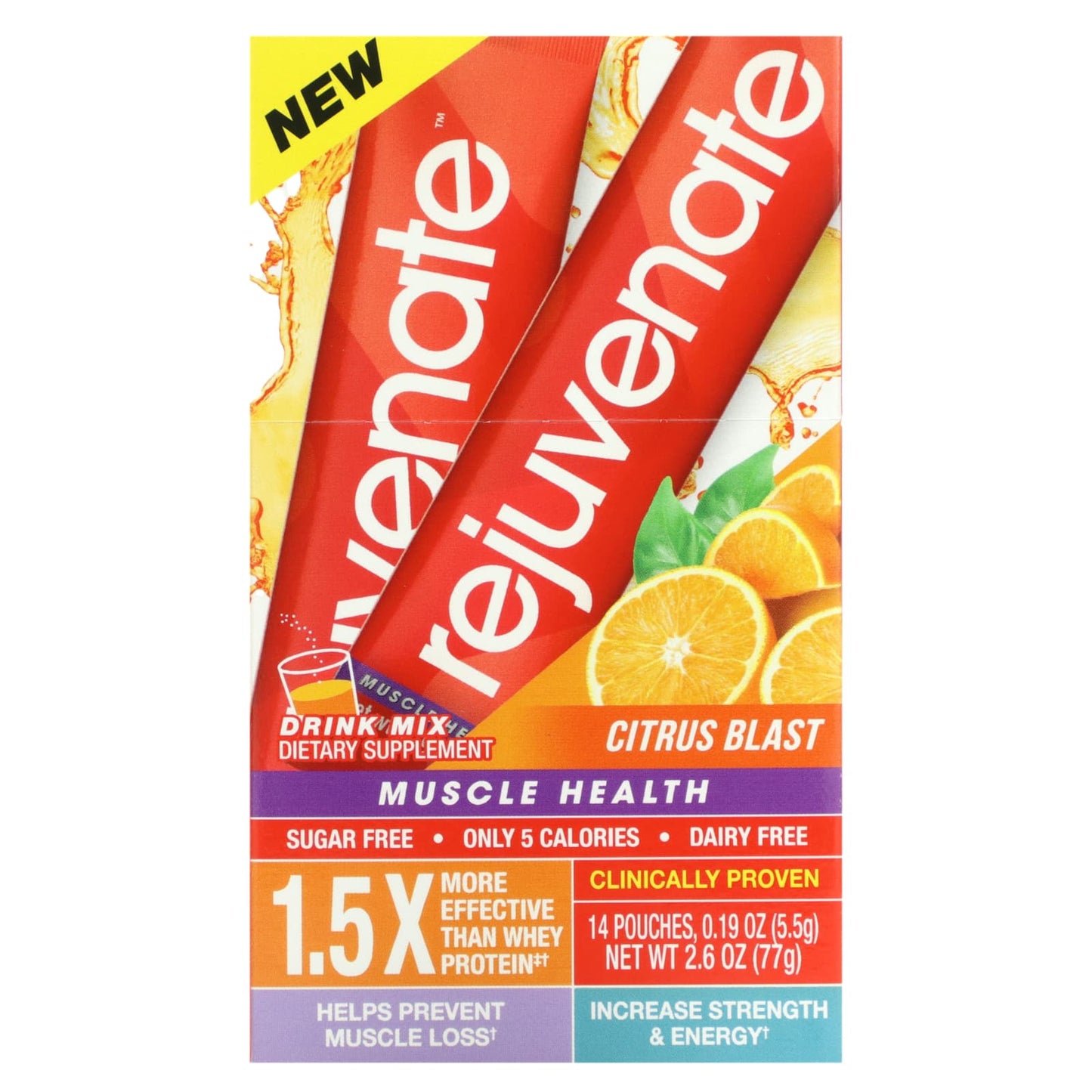 Rejuvenate-Drink Mix-Citrus Blast-14 Pouches-0.19 oz (5.5 g) Each