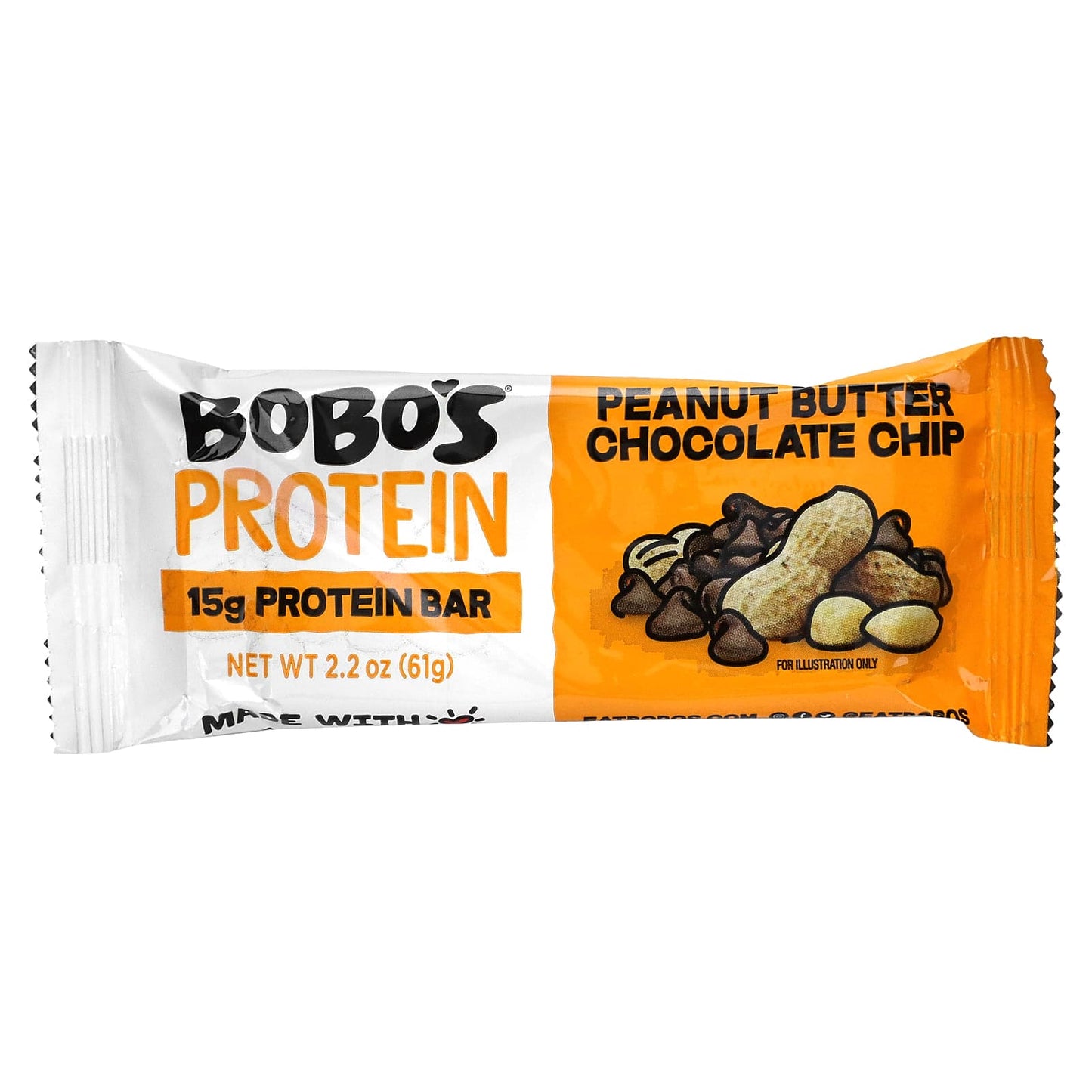 Bobo's Oat Bars, Protein Bars, Peanut Butter Chocolate Chip , 12 Bars, 2.2 oz (61 g) Each