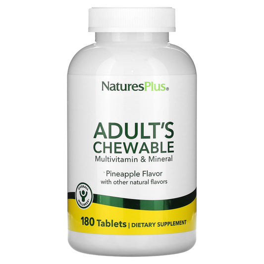 NaturesPlus-Adult's Chewable Multivitamin & Mineral-Pineapple-180 Tablets