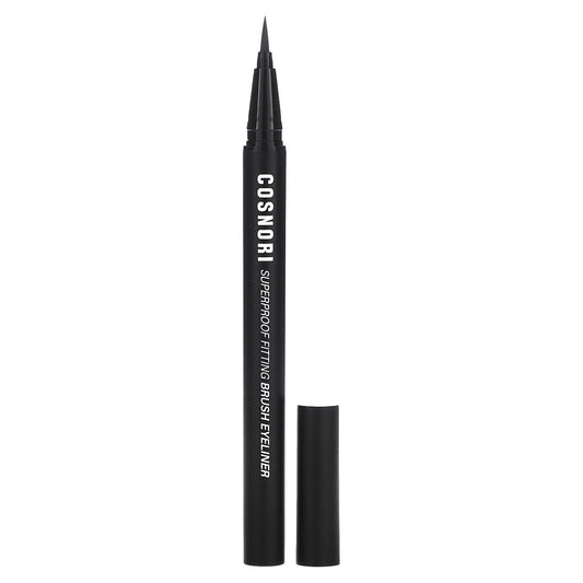 Cosnori-Superproof Fitting Brush Eyeliner-01 Black-0.02 fl oz (0.6 g)