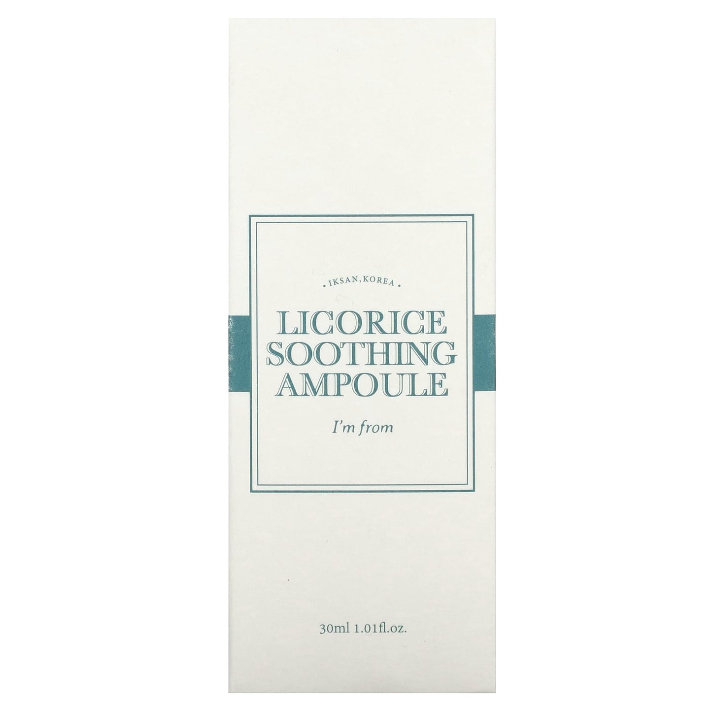 I'm From, Licorice Soothing Ampoule, 1.01 fl oz (30 ml)