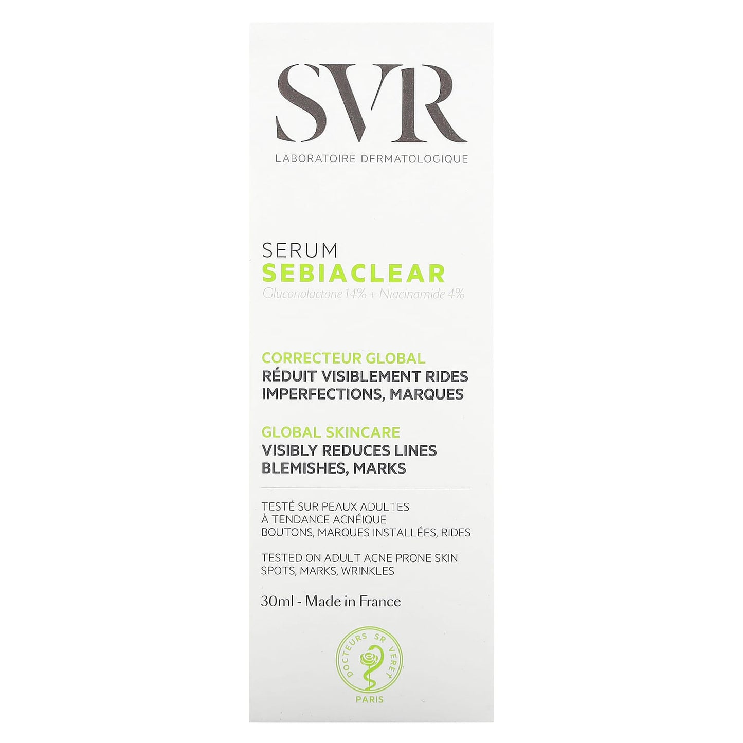 SVR, Sebiaclear, Serum, 1 fl oz (30 ml)