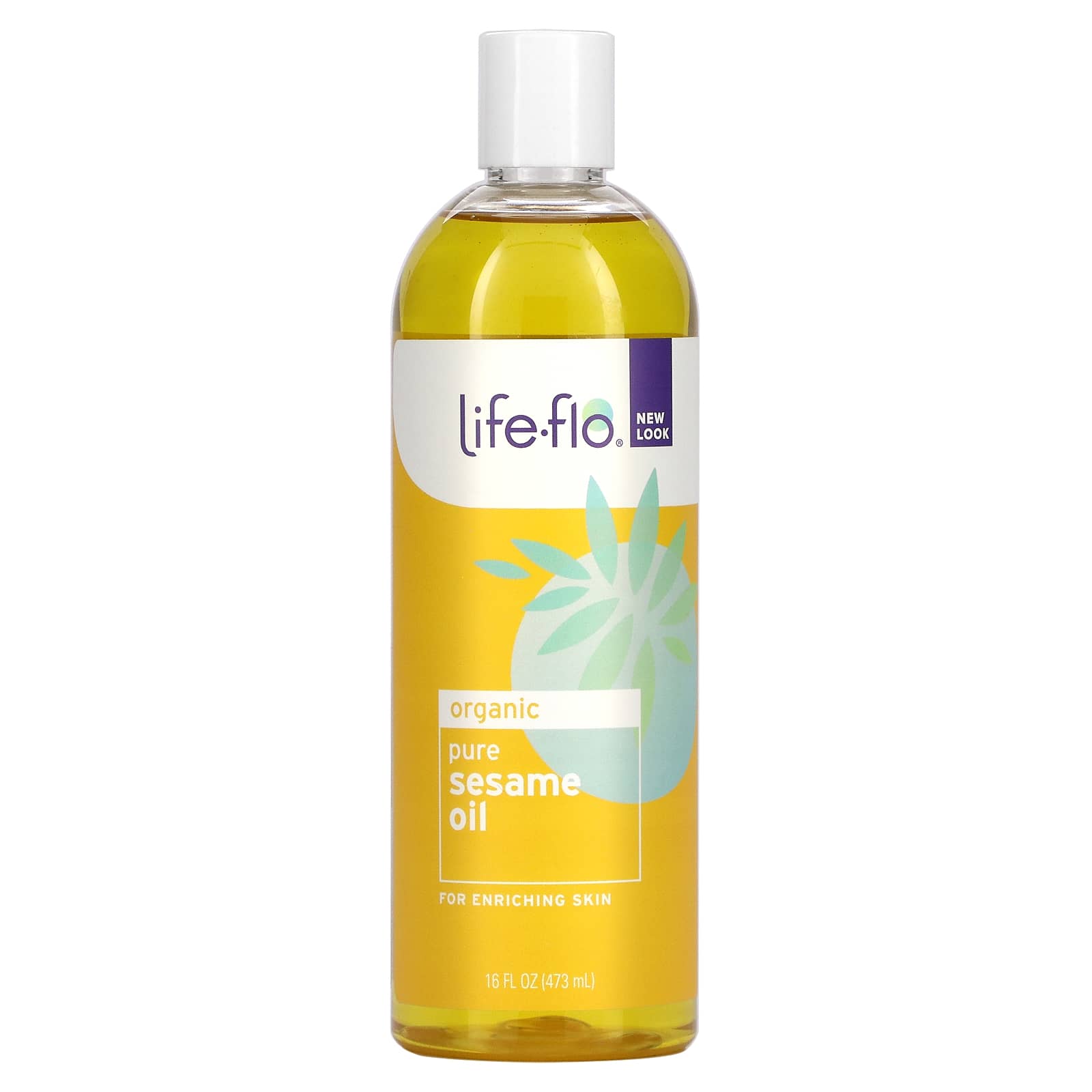 Life-flo-Organic Pure Sesame Oil-16 fl oz (473 ml)