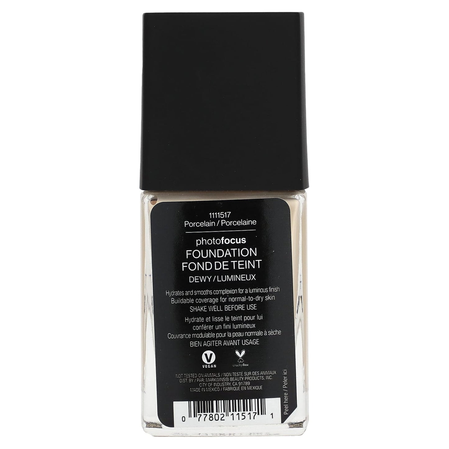 wet n wild, PhotoFocus, Foundation, Dewy, Porcelain, 0.95 fl oz (28 ml)