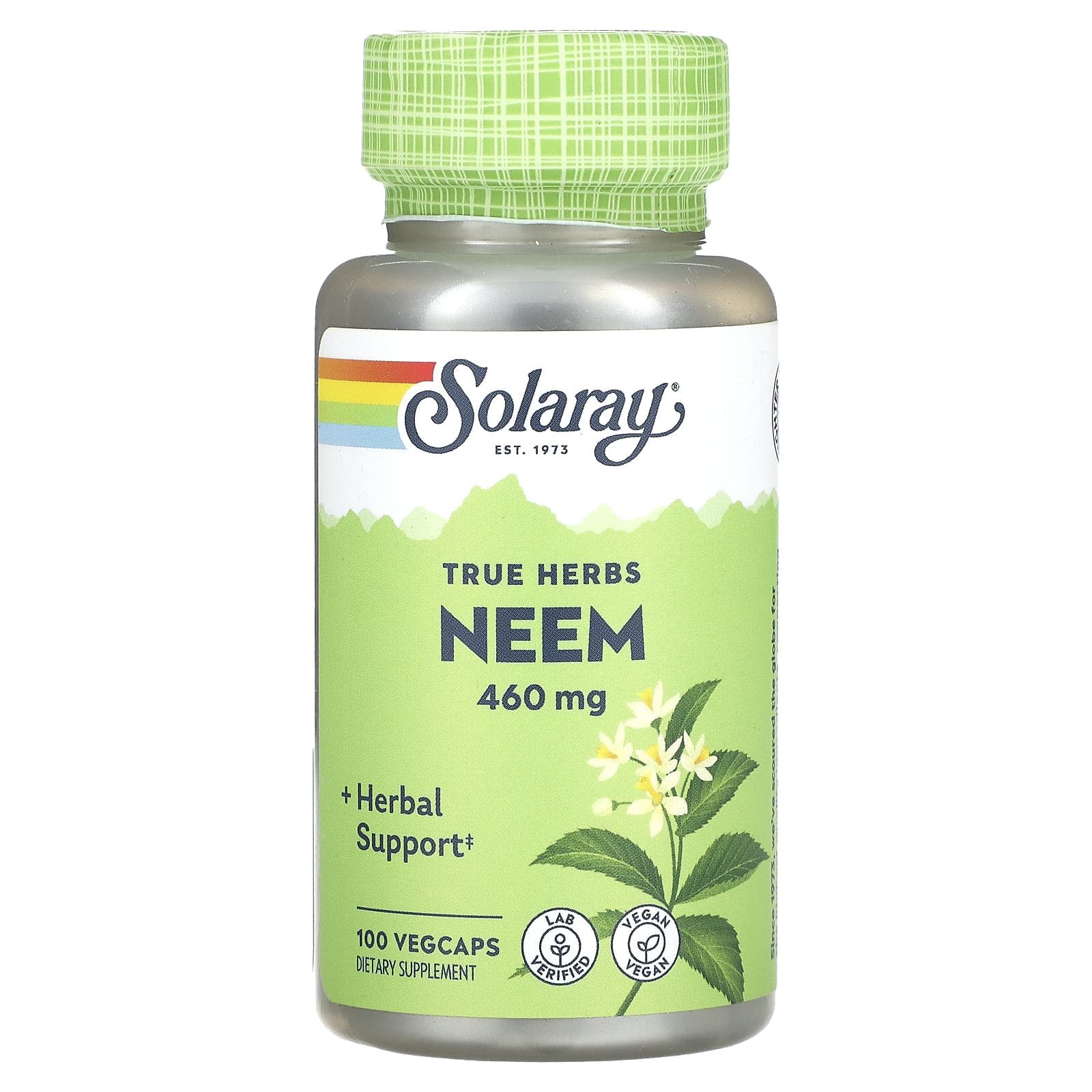 Solaray-True Herbs-Neem-460 mg-100 VegCaps