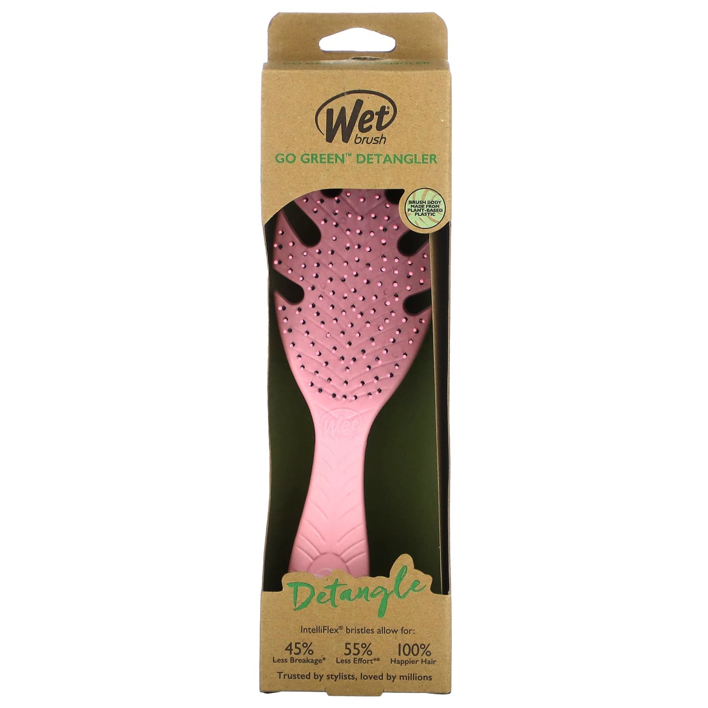 Wet Brush, Go Green Detangler, Pink, 1 Brush