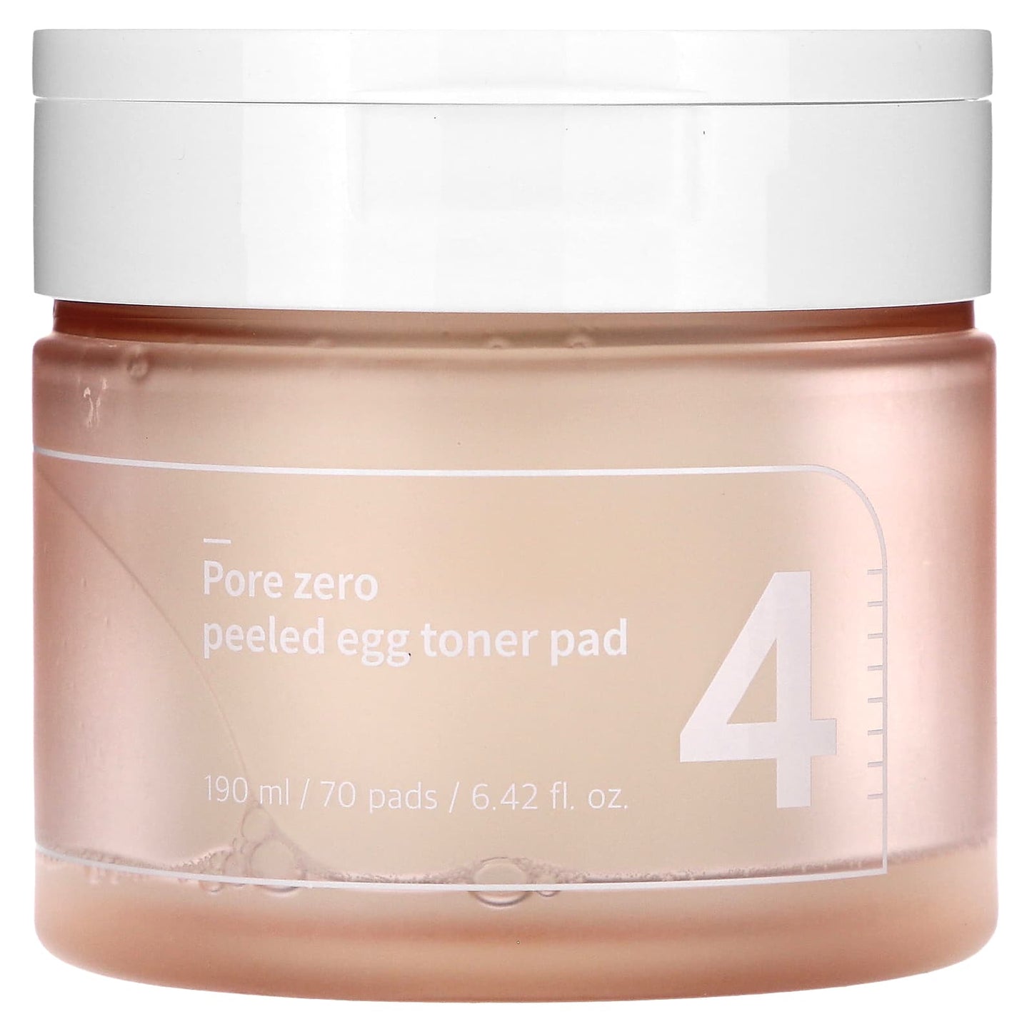 Numbuzin-No. 4 Pore Zero Peeled Egg Toner Pad-70 Pads-6.42 fl oz (190 ml)