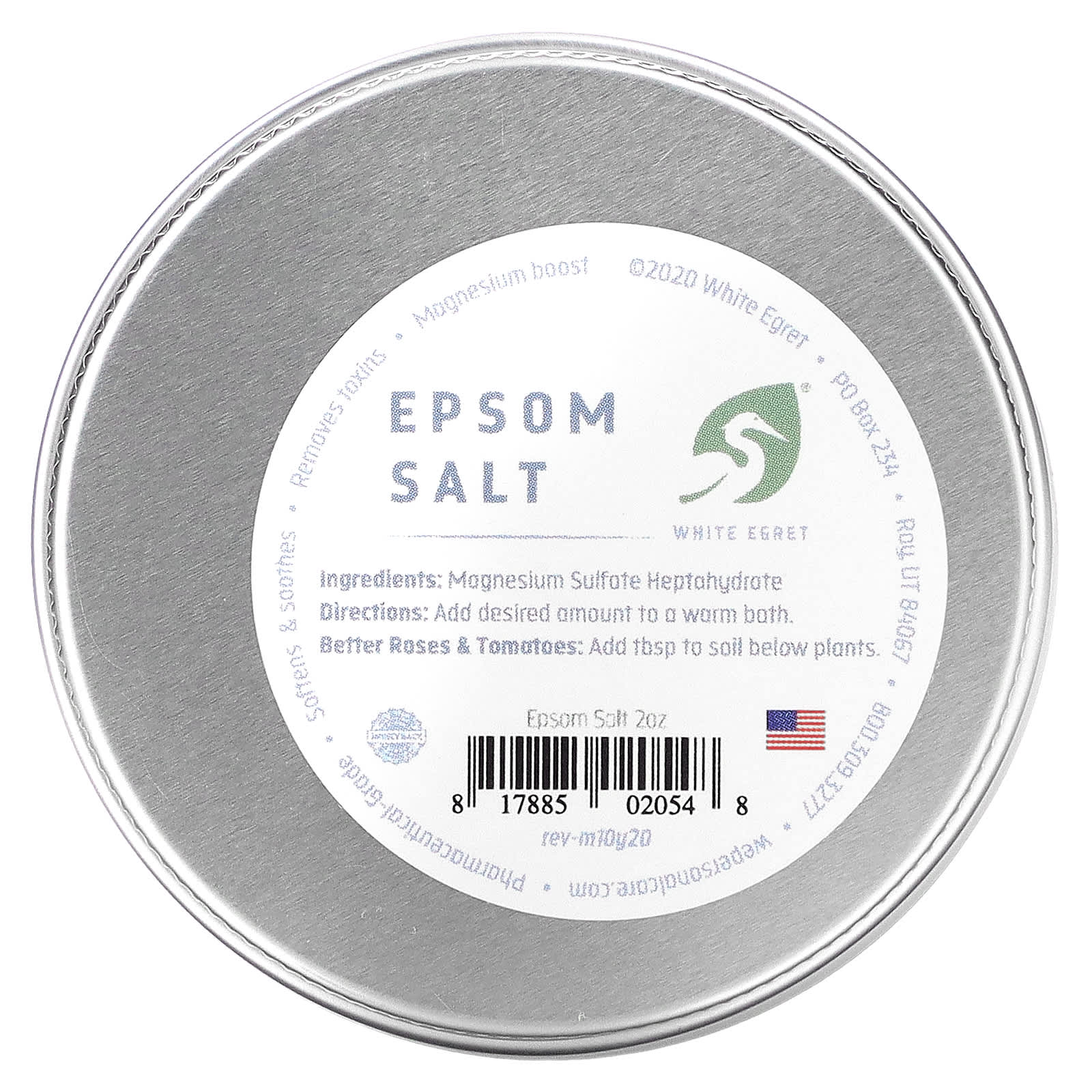 White Egret Personal Care-Epsom Salt-2 oz (57 g)