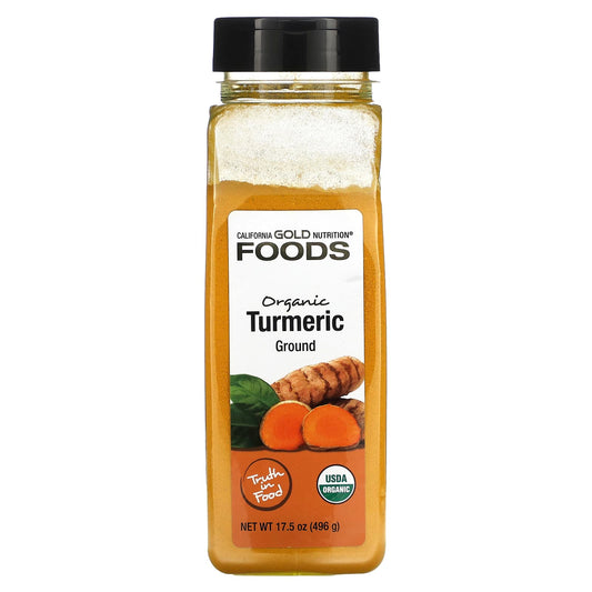 California Gold Nutrition-FOODS - Organic Turmeric-Ground-17.5 oz (496 g)